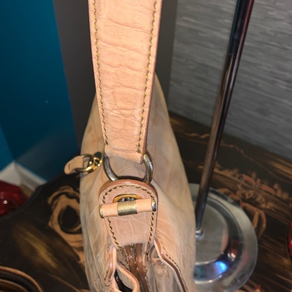 ***SOLD*****YSL Saint Laurent Nubuck Leather Croc Embossed Catwalk Bag - Picture 7 of 14